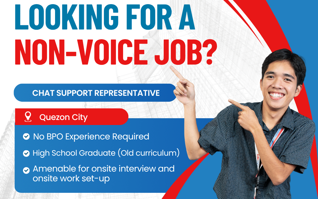 Chat Support Representative | Quezon City