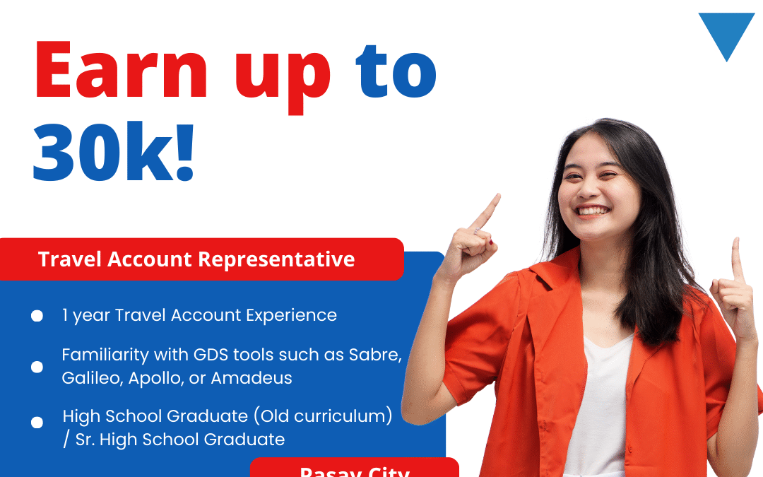 Travel Account (GDS) Agent Job in Pasay | Telesys BPO